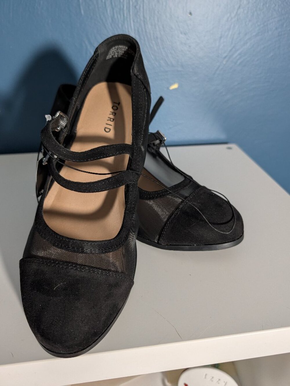 NWT Torrid size 10 sheer black heel